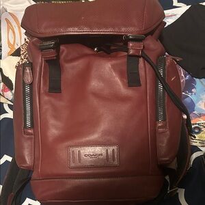 Coach Burgundy Leather Bag